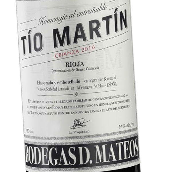 TIO MARTIN  "Rioja crianza"